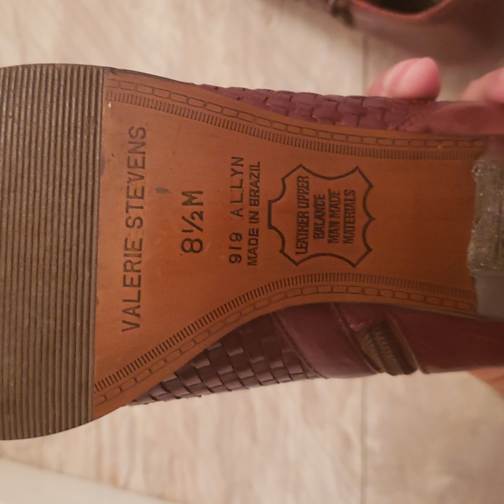 VINTAGE Valerie Steven's Leather Booties - Picture 5 of 6
